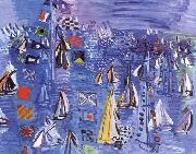 Dufy Raoul Regatta at Cowes oil on canvas